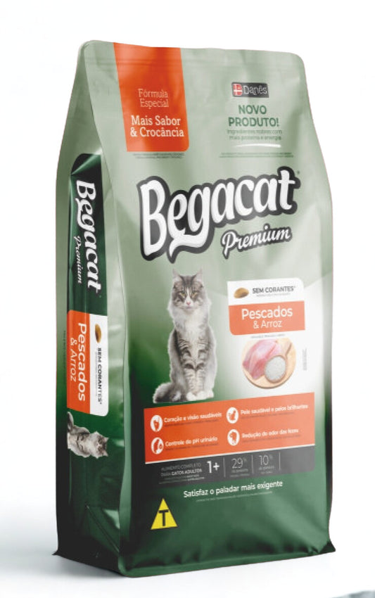 Begacat cat food package on a white background