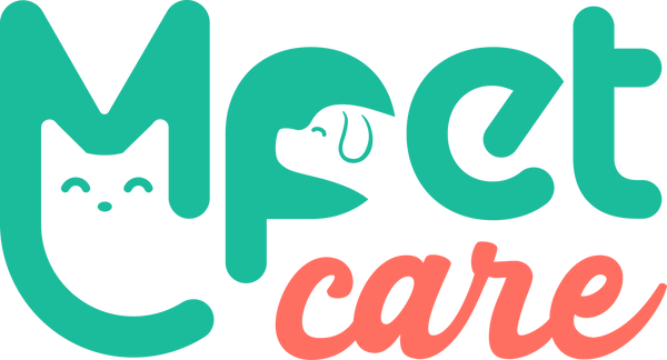 Logo for 'Mpet care' with a cat and dog icon on a white background