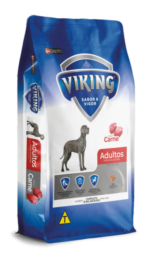 Viking dog food package on a white background