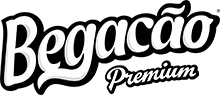 Begacão Premium logo in black and white